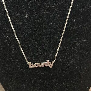 Kendra Scott Silver 'Howdy' Necklace